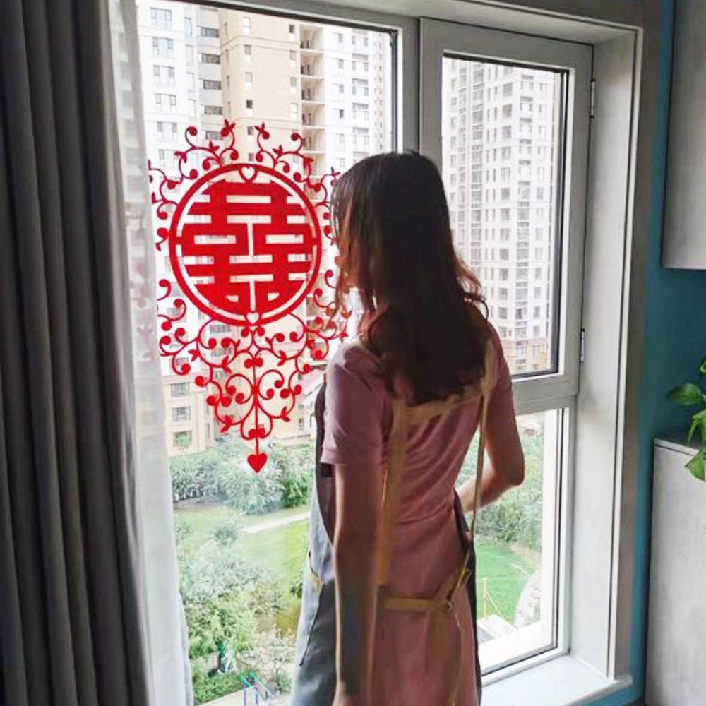 Wedding Chinese Character Xi Wedding Decorative Window Sticker Door ...
