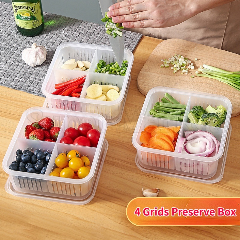 Eco-friendly Kitchen Storage Tool Fruit Vegetable Fresh-keeping Box ...