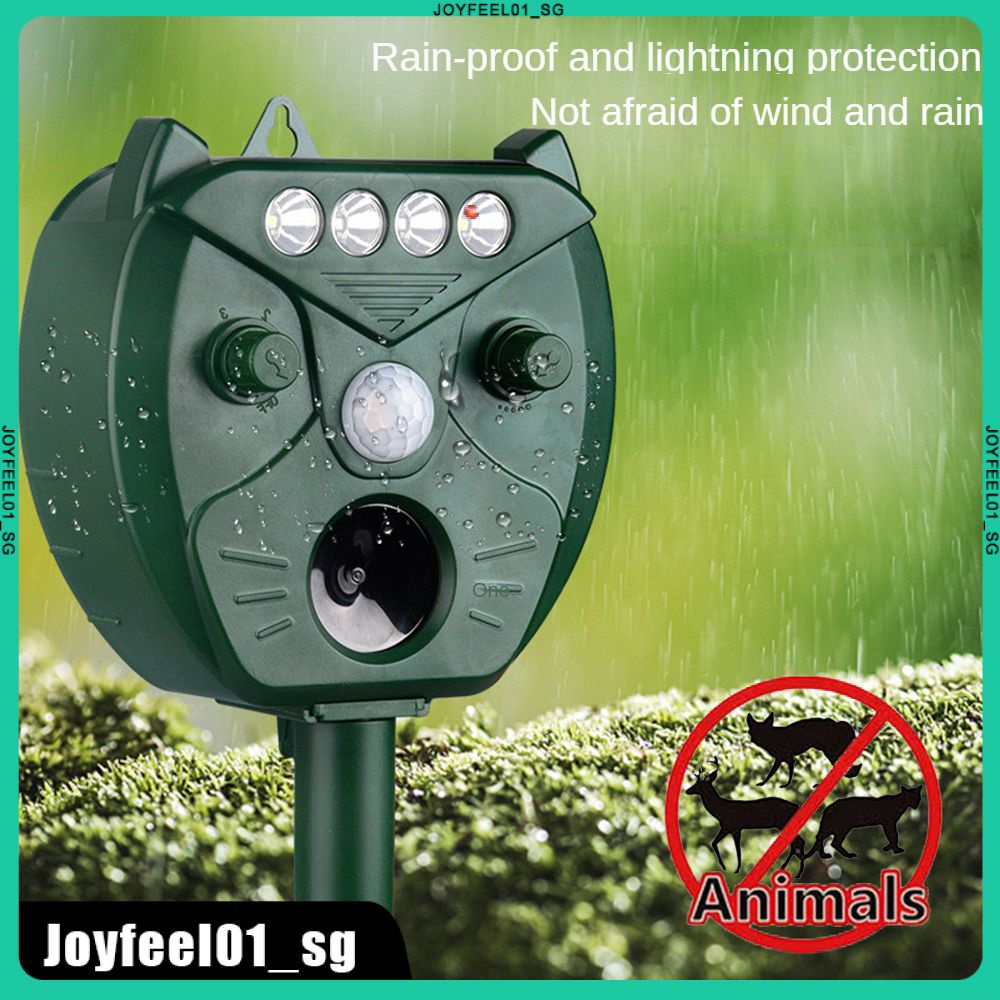 Solar Ultrasound Repellent For Parasites Motion Sensor Waterproof Keep