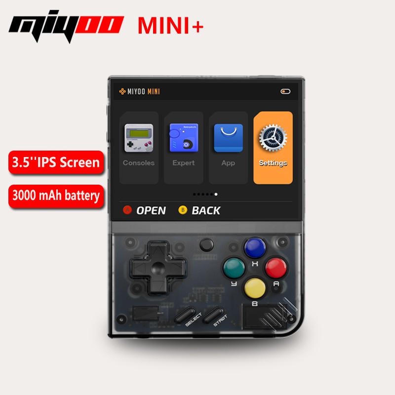 MIYOO Mini Plus Portable Retro Handheld Game Console 3.5-inch IPS HD Screen  Children's Gift Linux System Classic Gaming Emulator | Shopee Singapore