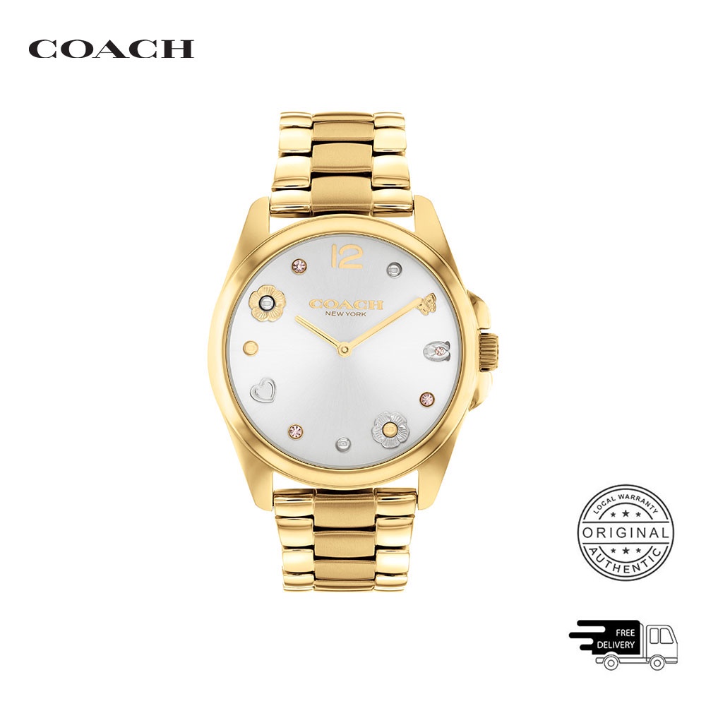 White and gold hot sale watch womens