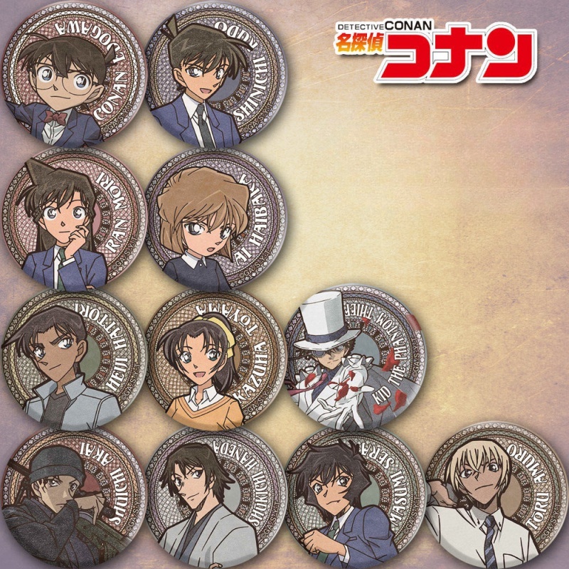 Detective Conan Kid Cat Burglar Brooches Ai Haibara Kudo Shinichi Ran ...