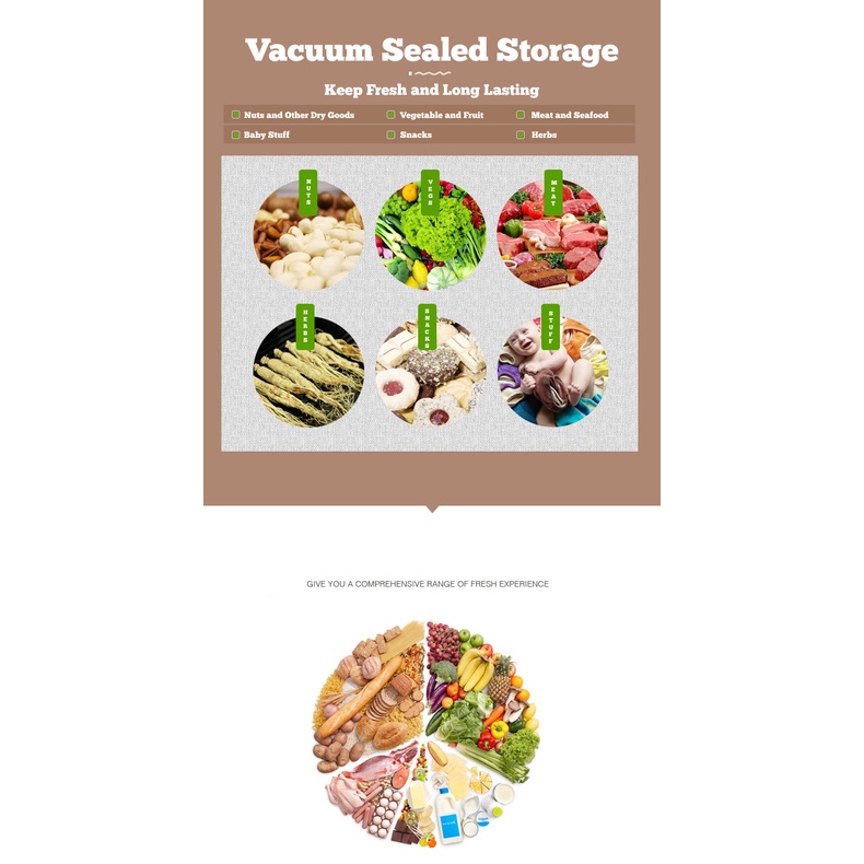【Local Ready Stock】 Food Vacuum Compression Bag | Keep Fresh | Healthy ...