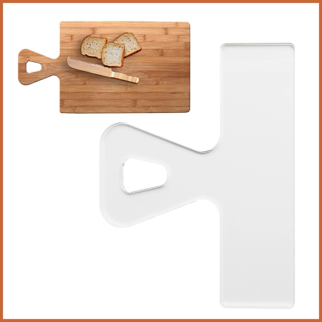 Acrylic Template for Cutting Large Charcuterie Board Handle Template