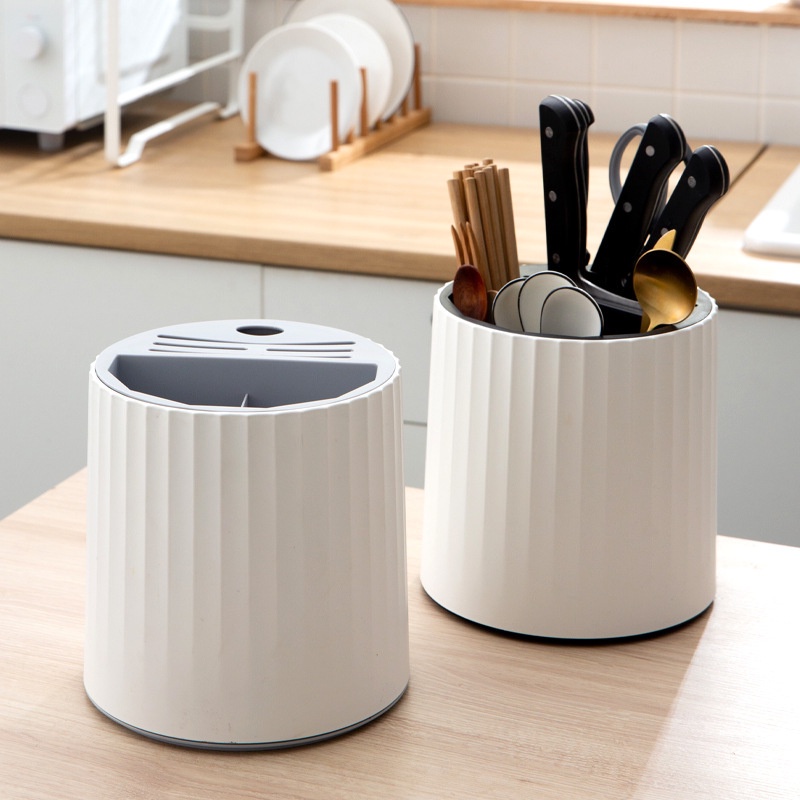 [SG] Large Rotating Utensil Holder 360 Rotating Kitchen Utensils