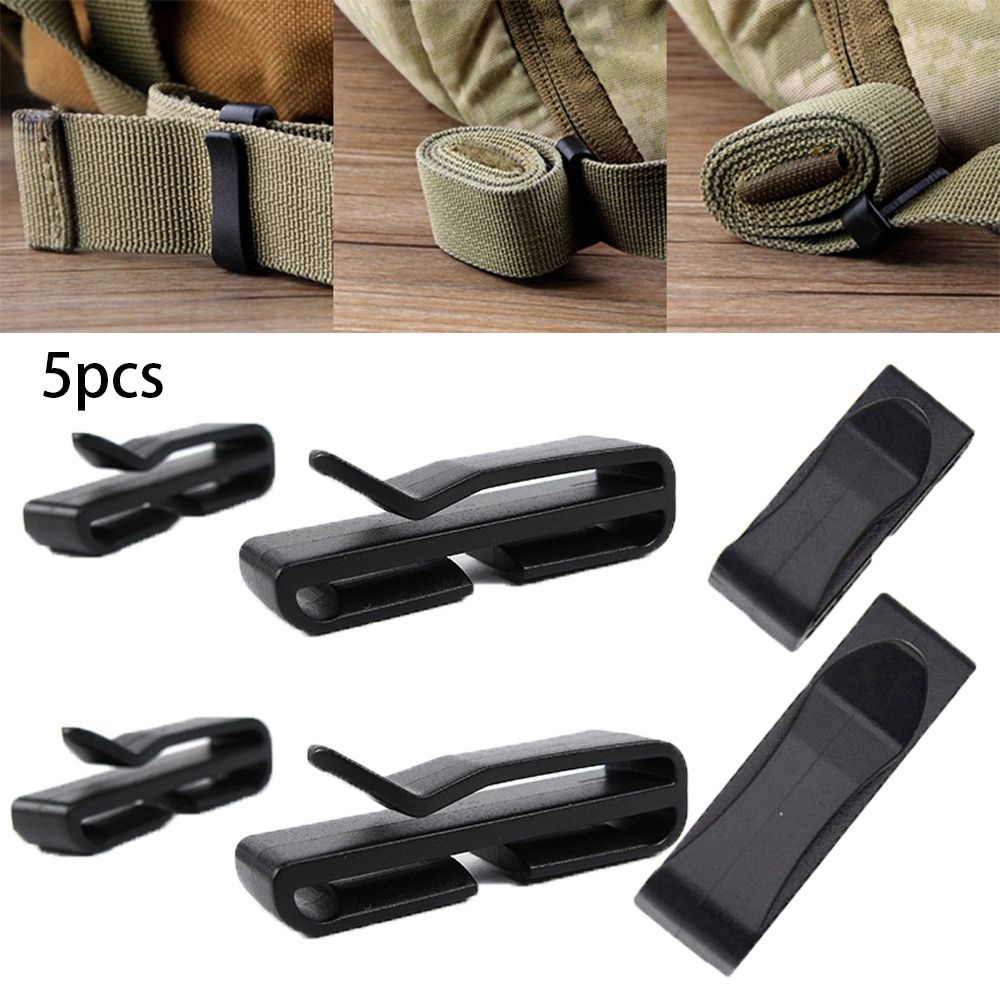 5 Pack Molle Backpack Webbing Buckle Shoulder Strap Retainer Clips ...