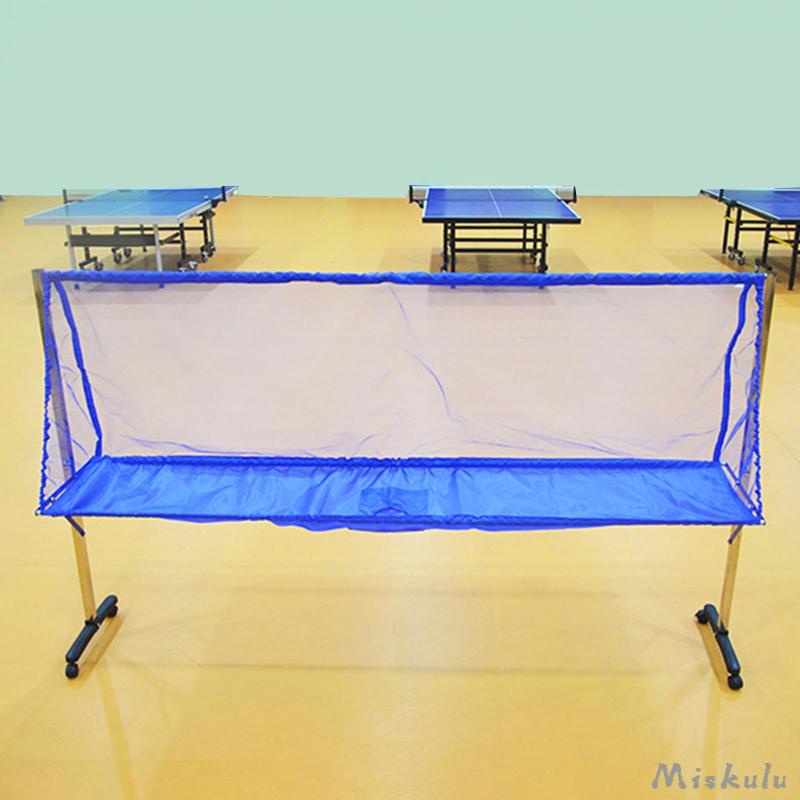 [Miskulu] Table Tennis Ball Net with Wheels Training Tool for Self