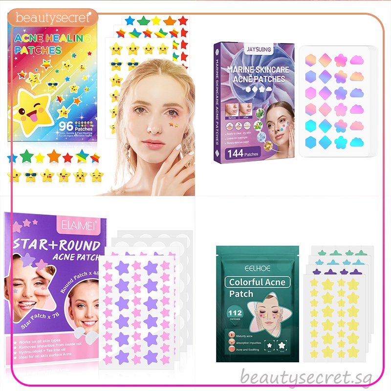 EELHOE Acne Removal Pimple Patch Beauty Acne Tool Colorful Flower Heart ...