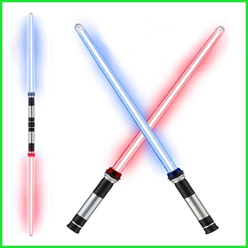 2 Pieces Lightsaber Stick Glow Stick Toys Light Saber Flashing