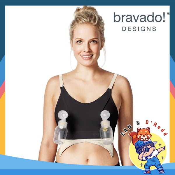 Bravado Designs Clip & Pump Handsfree Bra Pumping Bra (Black) | Shopee ...
