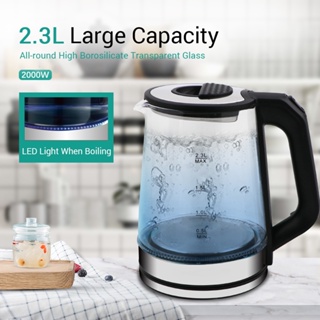  Electric Kettle Household 1500W Dormitory Pink Cute Stainless  Steel Kettle Large Capacity Boiling Water Automatic Power Off Kettle 2.3L:  Home & Kitchen
