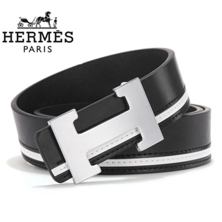 Cow Leather Trousers Belt, White Belt Man Hermes