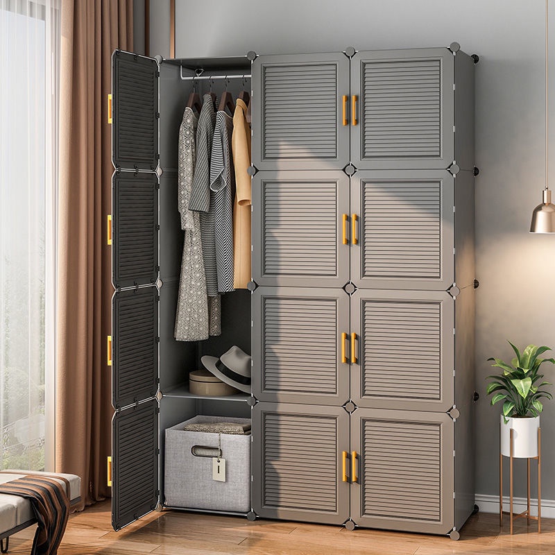 Simple Wardrobe Household Strong Bedroom Large-Capacity Rental Room ...