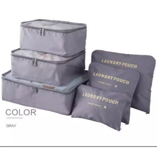 Luckin Mart 6 in 1 Travel Laundry secret pouch Clothes Underwear Luggage  Organizer Set