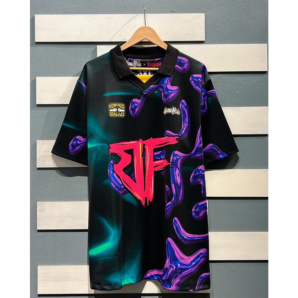 HOMEBOIS X BUNKFACE 23 HOME COLLAR JERSEY | Shopee Singapore