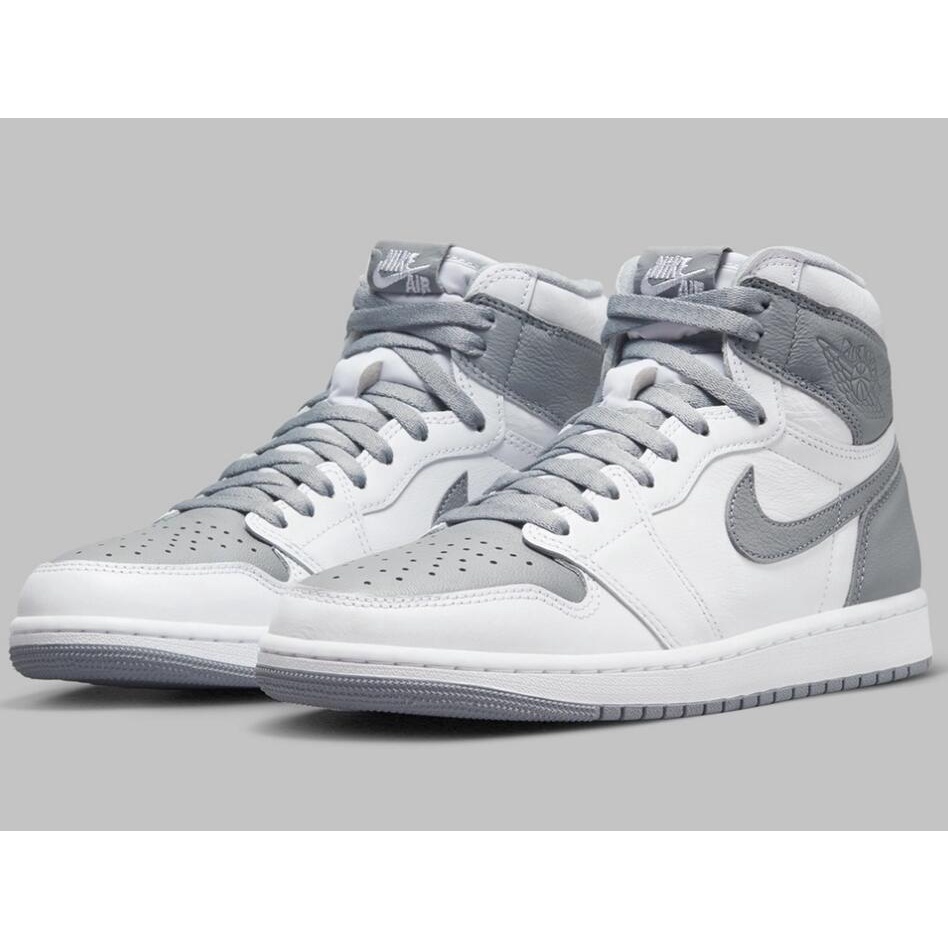 White and grey air sale jordan 1