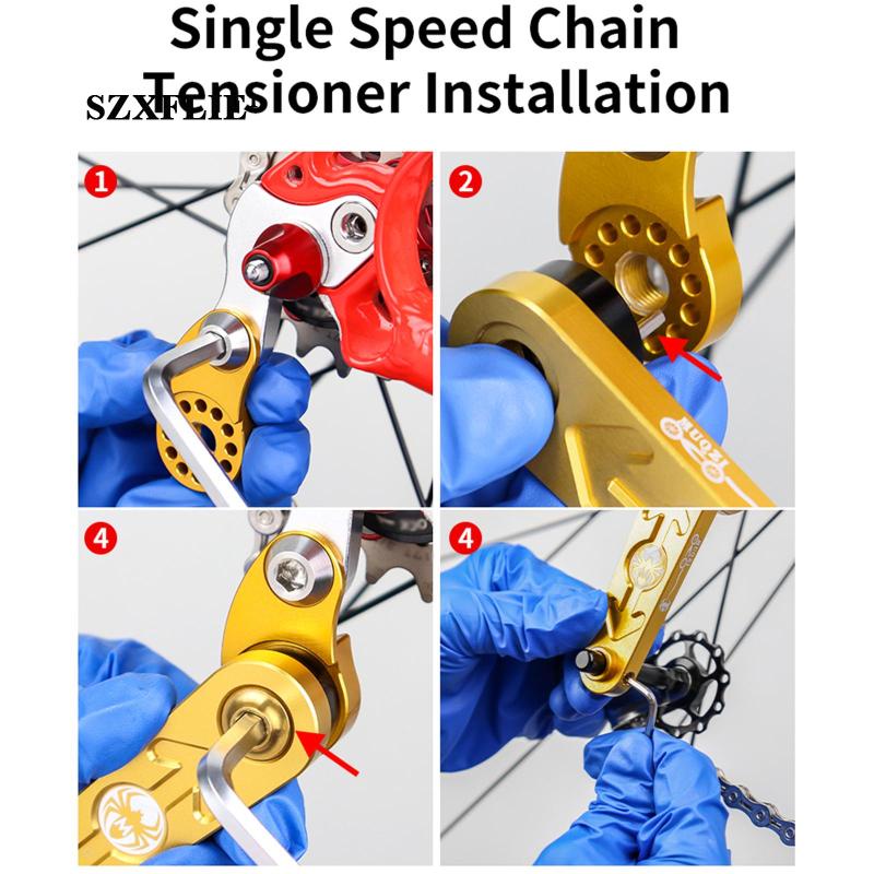 [Szxflie1] Mountain Bike Single Speed Conversion Chain Tensioners Bike