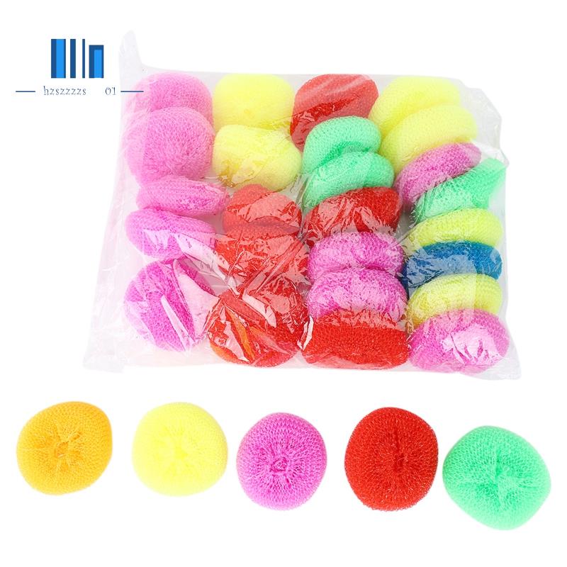 Scouring Pads Round Dish Pads Plastic NonScratch Dish Scrubbers