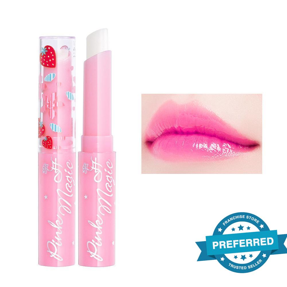 Fruit Strawberry Flavor Color-changing Lipstick Moisturizing Fading And ...