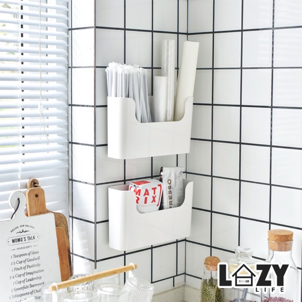 [SG LOCAL] Home WallMounted MultiPurpose Storage Box Plastic Punch