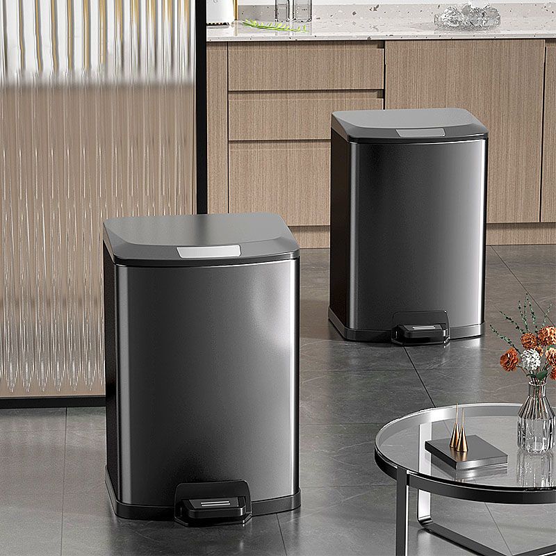 High Quality Stainless Steel Rubbish BinTrash Box Pedal Trash Can Trash