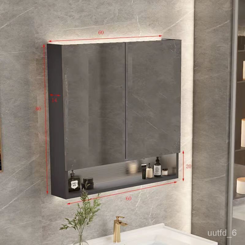 YQ15 Aluminum304Stainless Steel Bathroom Mirror Smart AntiFog Bathroom Mirror