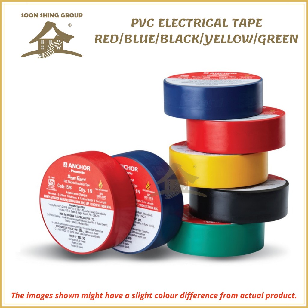 PVC ELECTRICAL TAPES ( VARIOUS COLOUR ) | Shopee Singapore