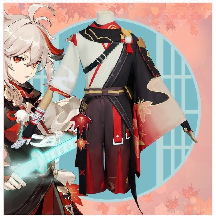 Genshin Impact Five Kasen Kaedehara Kazuha Cosplay Costume Outfits Halloween Carnival Suit main image 1