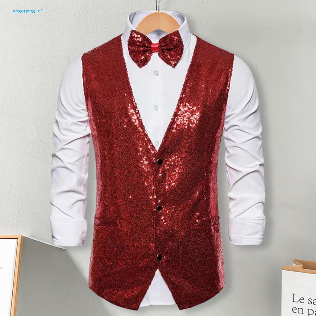 Mens gold deals sequin vest