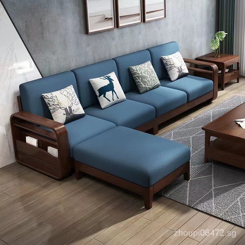 Living room sofa tea table TV dining table full set Nordic