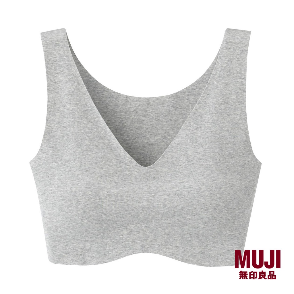 MUJI Ladies Complete Seamless Half-Top Bra | Shopee Singapore