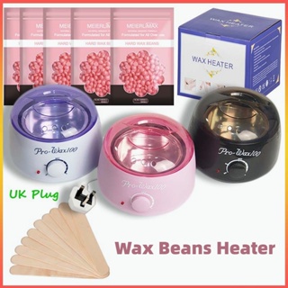 Waxing Kit Duaiu Wax Pot Home Including Professional Wax Warmer Wax Heater  With 4 Pack Hard Wax Beans 10 Wooden Waxing Sticks Hair Removal Kit For Fac