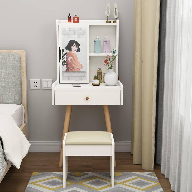Dressing table mirror bedroom 50cm modern minimalist makeup counter ...