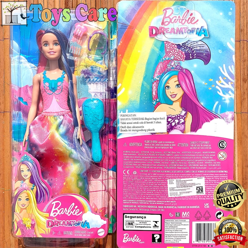 Barbie DREAMTOPIA PRINCESS DRESS UP GIFTSET FASHIONISTAS MERMAID FAIRY ORIGINAL MATTEL Shopee Singapore