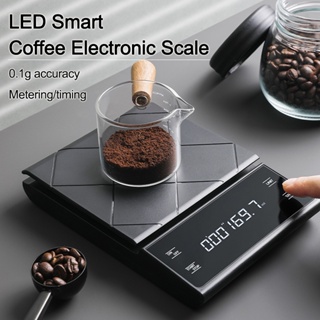 Specool® Coffee Scale Kitchen Scales Electronic Scale with Timer 3kg/0.1g  High Precision Pour Over Drip Espresso Scale