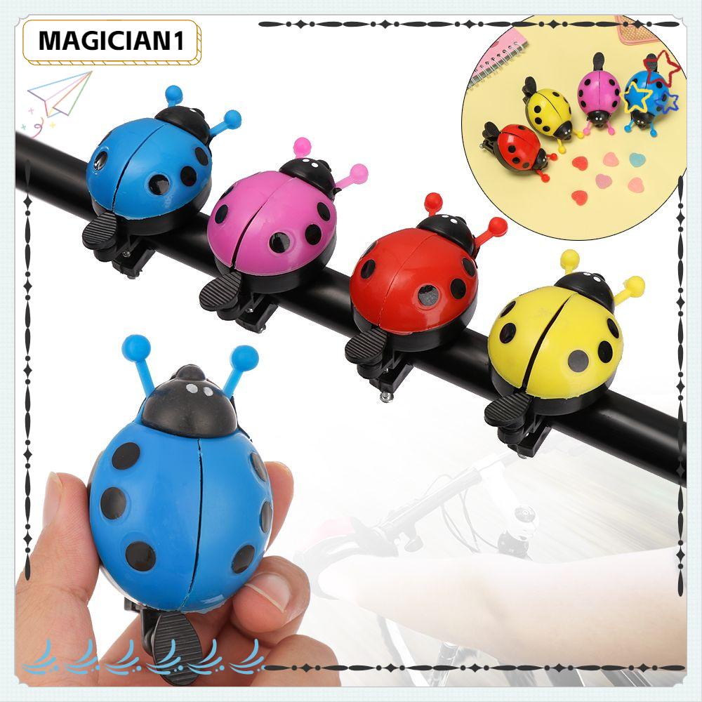 MAGIC Cute Lovely Ladybug Cycling Accessories Bike Alarm Ring Bicycle Bell  Horn Kid Beetle Plastic Kids Boys Girls Safety Warning Handlebar  red/blue/pink