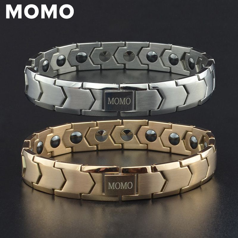 Japanese MOMO Pure Titanium Metal Germanium Stone Black Gallstone