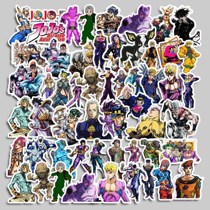 50 Pieces JOTO Jojo's Bizarre Adventure Cartoon Cross-Border Luggage ...