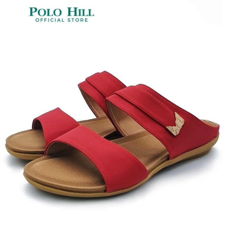 Red hot sale polo slippers