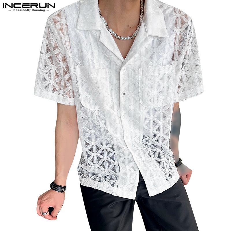 Mens lace shorts and on sale shirt