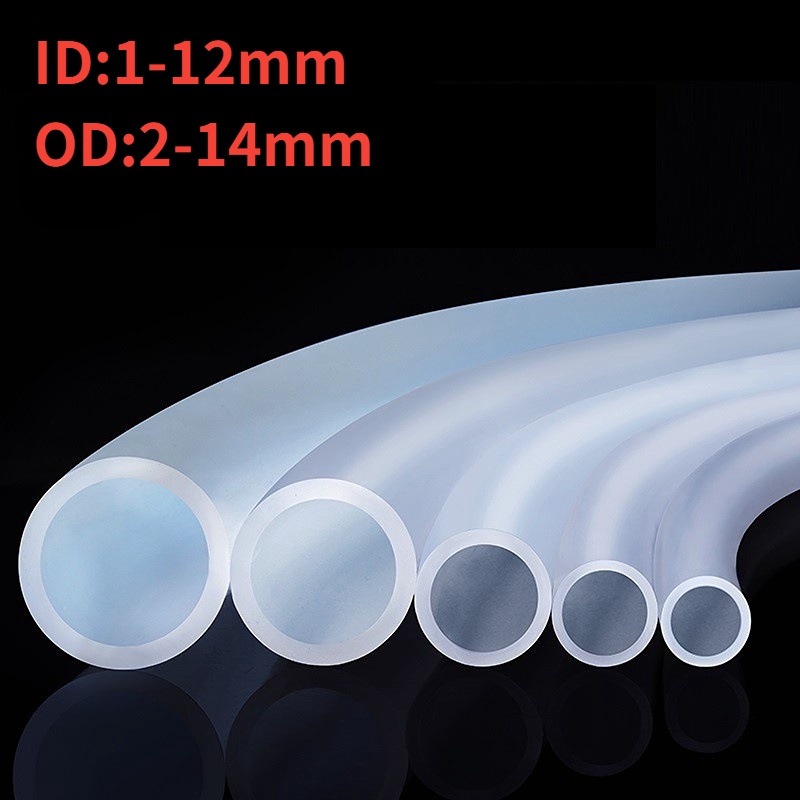 5Meters safe Silicone Tube Flexible Translucent Hose Pipe Food Grade ID
