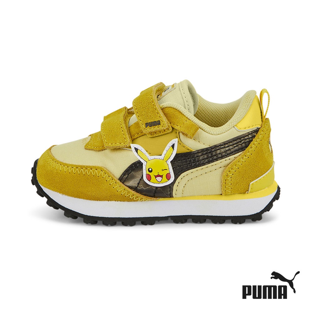 [NEW] PUMA Unisex x POKÉMON Rider FV Pikachu Sneakers Babies (White)