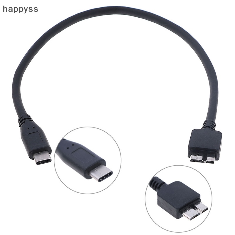 [happyss] USB c to micro usb cable type c to micro b cable for hdd hard