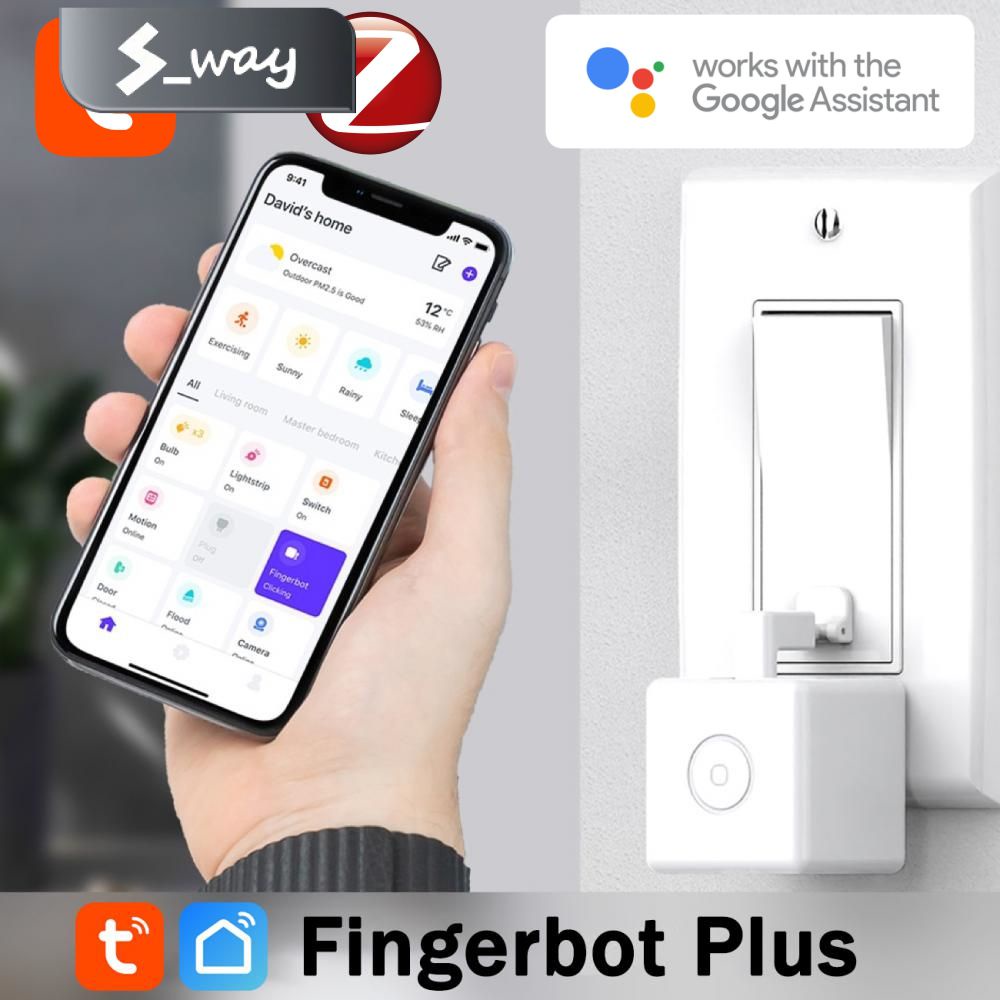 Tuya Zigbee Fingerbot Plus Button Pusher Upgrade Bluetooth Finger Robot ...