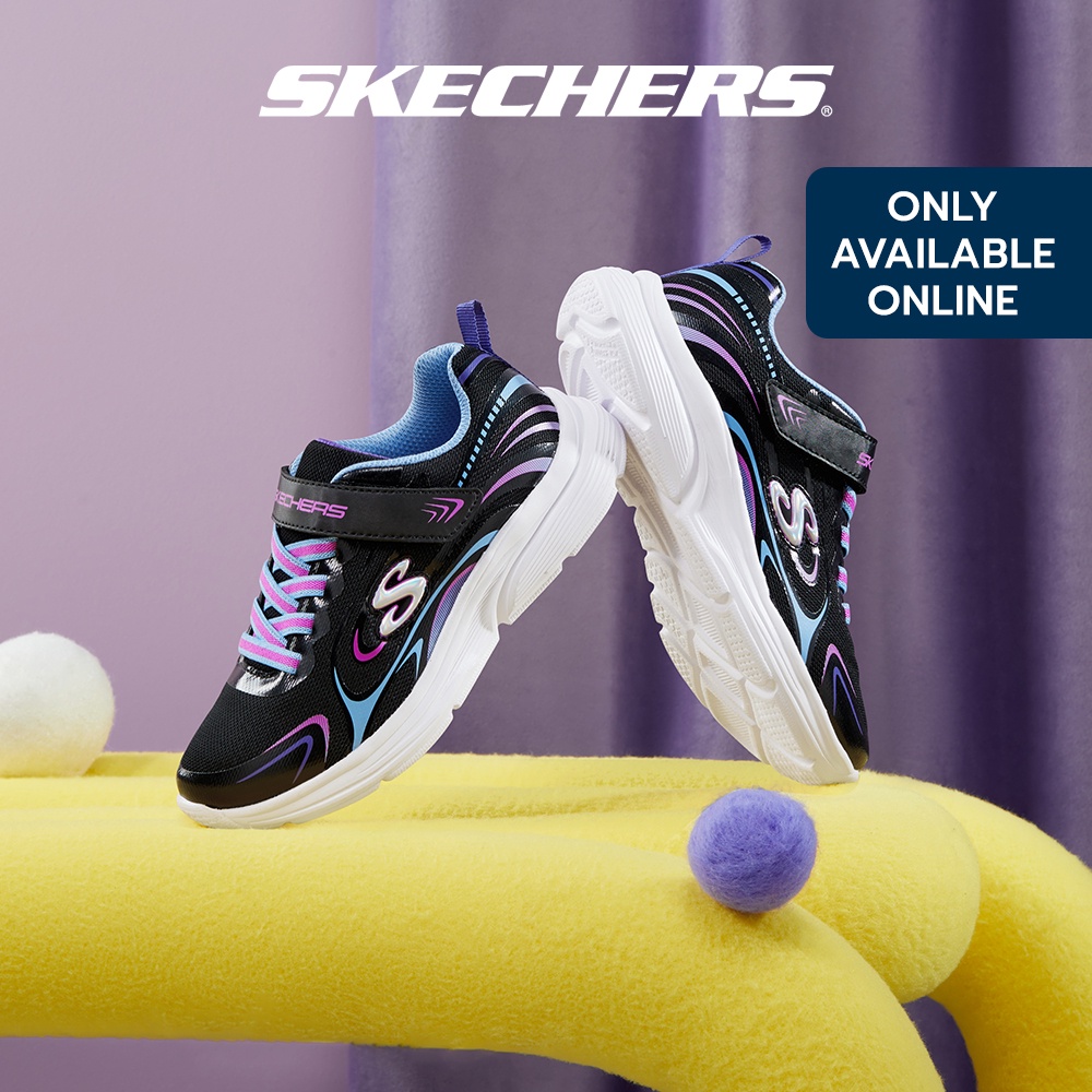 Skechers Online Exclusive Girls Wavy Lites Eureka Shine Shoes - 303520L ...