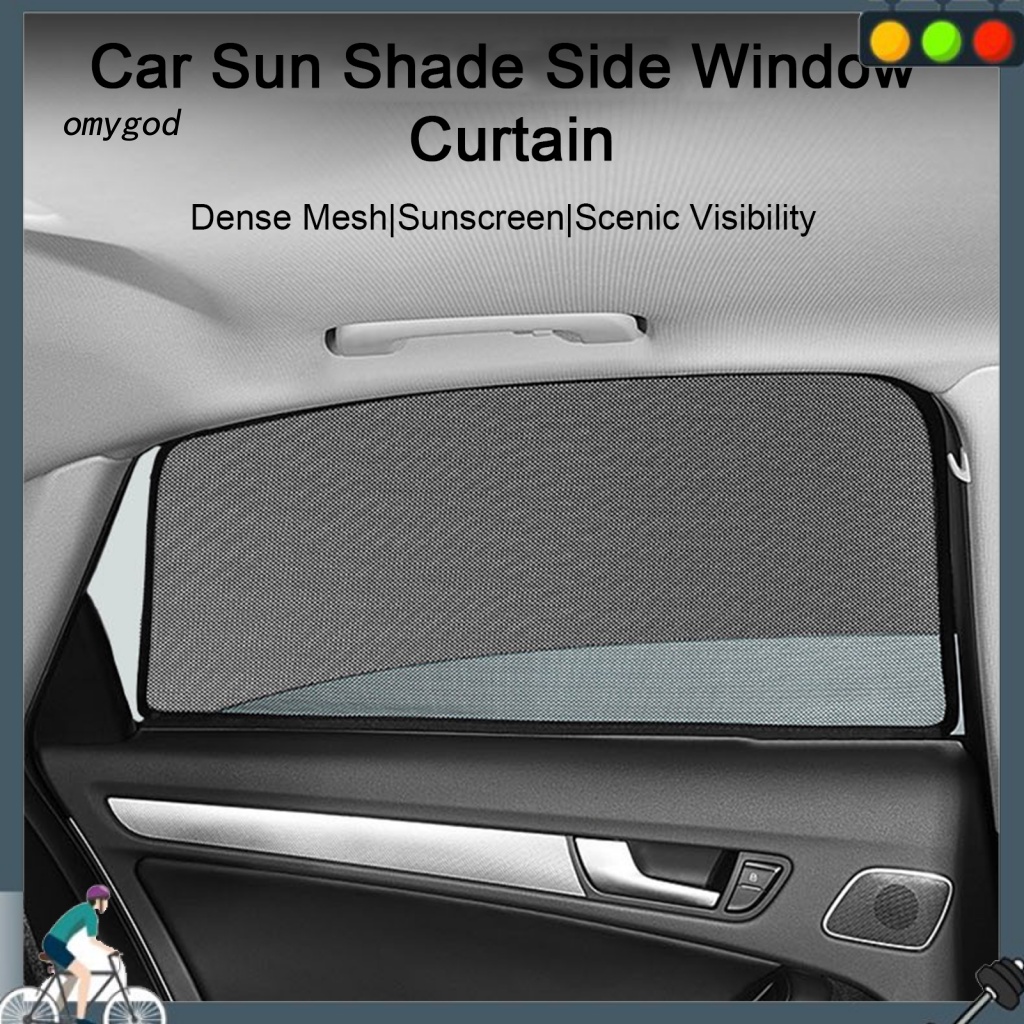 OMG Car Sun Shade Reusable UV Protection Universal Car Side