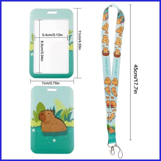 Capybara Cell Phone Rope Card Holder Phone Straps Lanyard Metal Buckle  Keychain