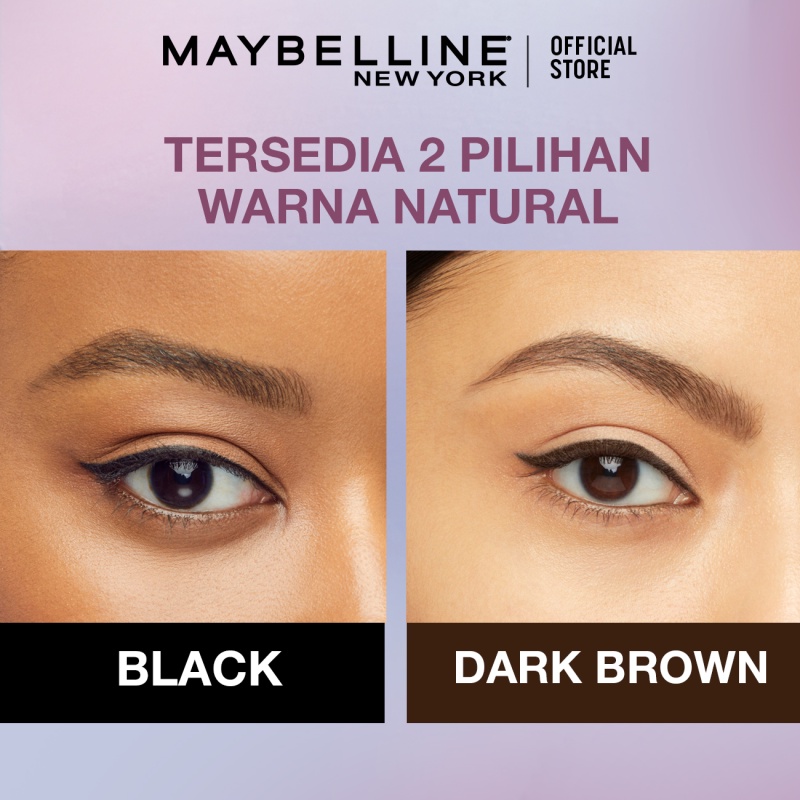 MAYBELLINE OFFICIAL Line Tattoo Crayon Pen Liner - Eyeliner Makeup Black Waterproof Tahan Air Long Lasting - Gambar 2