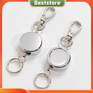 Outdoor Retractable Wire Rope Retractable Keychain Reel Retractable Key  Chain With Steel Cable Key Ring Retractable Tool