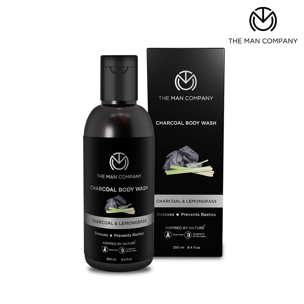 The Man Company Activated Charcoal Body Wash for Men 250ml Shopee